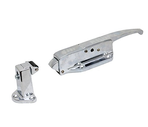 Kason K58 Series Walk-In Safety Chrome Latch Complete (Offset - Flush)