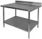 GSW All Stainless Steel Commercial Work Table with 1 Undershelf, 4" Backsplash & Adjustable Bullet Feet (30"D x 48"L x 35"H)