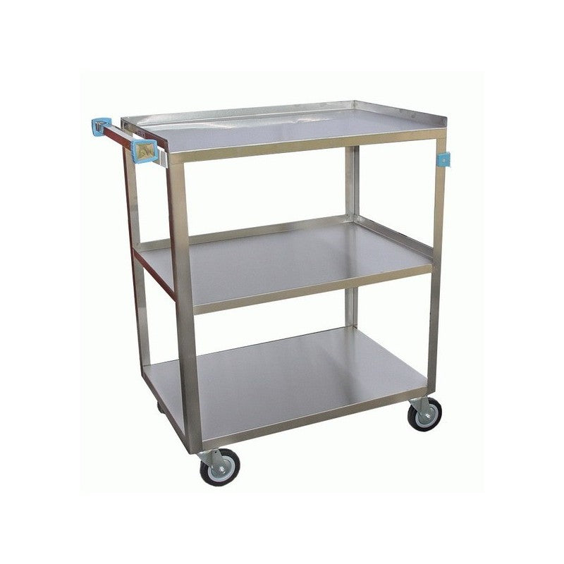 GSW C-3222 Stainless Steel Angle Leg Utility Cart (18”W x 30”L x 34”H)