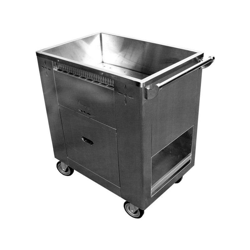 GSW C-STM Welded Stainless Steel Steam Cart (20”W x 33”L x 35”H)