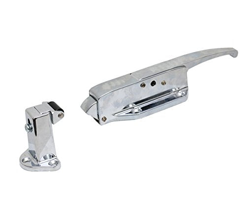 Kason K58 Series Walk-In Safety Chrome Latch Complete (Offset - 3/4" to 1-1/2")
