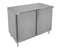 GSW 18 Gauge Flat Top All Stainless Steel Cabinet Enclosed Work Table w/Hinged Door 24"(W) x 72"(L) x 35"(H)