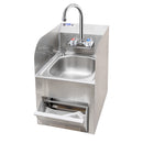 GSW Splash Guard Hand Sink with Towel and Soap Dispenser