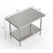 GSW Commercial Grade Flat Top Work Table with All Stainless Steel Top, Undershelf & Legs, Adjustable Bullet Feet, NSF/ETL Approved to Meet Sanitation Food Service Standard 37 (24"D x 36"L x 35"H)