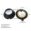 GSW WR-JBC9 Chinese Wok Range 15 Tips Speed Burner, 9" Diameter, 1/2" Gas Pipe Inlet
