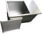 GSW Stainless Steel Commercial Flour Container with Two Sliding Cover Storage Bins ETL Certified (18"x29"x24")