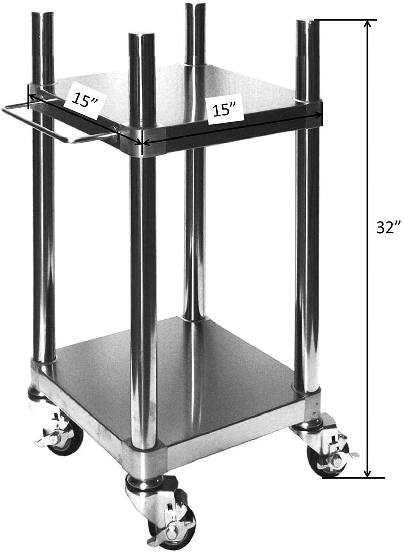 Leyso Rice Warmer/Cooker Cart, Perfect for Restaurants, Hospitals, Hotels (15"W x 15"L x 32"H)