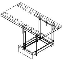 GSW DA-1321 Stainless Steel Economy Table Drawer (16-11/32"W x 20-7/8"L x 3-1/2"H)