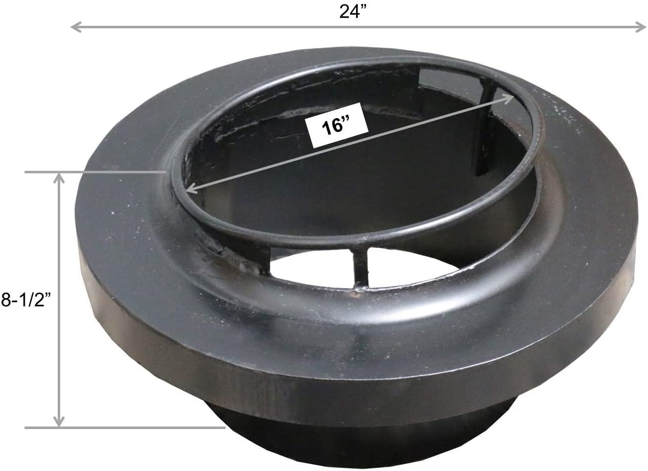 Leyso Chinese Wok Range Adapter/Reducer with Welded Ring - Convert The Large Wok Well to Smaller Size (22" to 16")