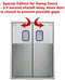 Awoco 48” Super Power 2 Speeds 1650 CFM Commercial Indoor Air Curtain, UL Certified, 120V Unheated with Shutoff Delay Magnetic Switch for Swinging Doors