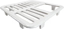 GSW FS-T3/4 Cast Iron Porcelain Floor Sink Top Grate with Ceramic Surface, 9-⅜” x 9-⅜” x 1-¼” - Perfect for Restaurant, Bar, Buffet (¾ Size)