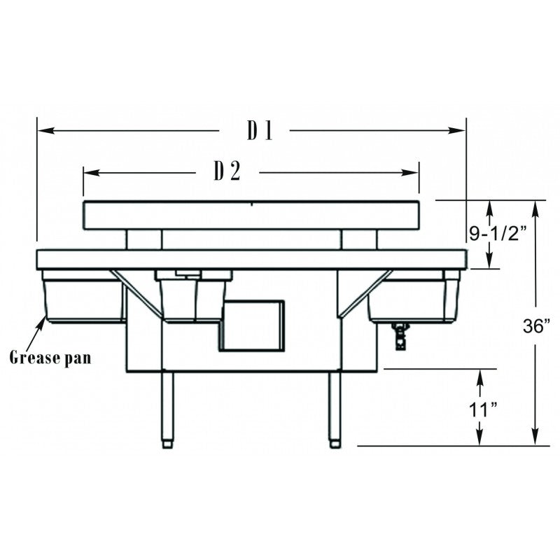 Allstrong Mongolian Barbecue Oven Gas Range