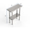 GSW Commercial Grade Flat Top Work Table with Stainless Steel Top, Galvanized Undershelf & Legs, Adjustable Bullet Feet, NSF/ETL Approved to Meet Sanitation Food Service Standard 37 (30"W x 12"L x 35"H)
