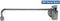 ABC Brass Chrome Commercial Duty Single Wall Mount Chinese Wok Range Automatic No Lead Faucet, ⅜” Male Inlet, NSF Approved (14" Swivel Spout)