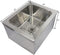 GSW SE2424FM Commercial Stainless Steel Floor Mount Mop Sink With Strainer - Perfect for Restaurant, Bar, Buffet (24"W x 24"L x 14"H)
