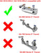 AA Faucet Replacement Stem Check for 4" Hand Sink Faucets