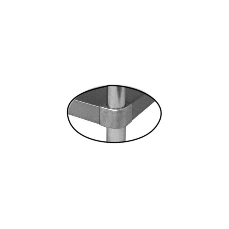 GSW All Stainless Steel Commercial Work Table with 1 Undershelf, 4" Backsplash & Adjustable Bullet Feet (24"D x 96"L x 35"H)