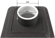 GSW Floor Sink with Dome Strainer, Cast Iron Body & Ceramic Surface 12”W x 12”L x 6”H - Perfect for Restaurant, Bar, Buffet (3” Drain)