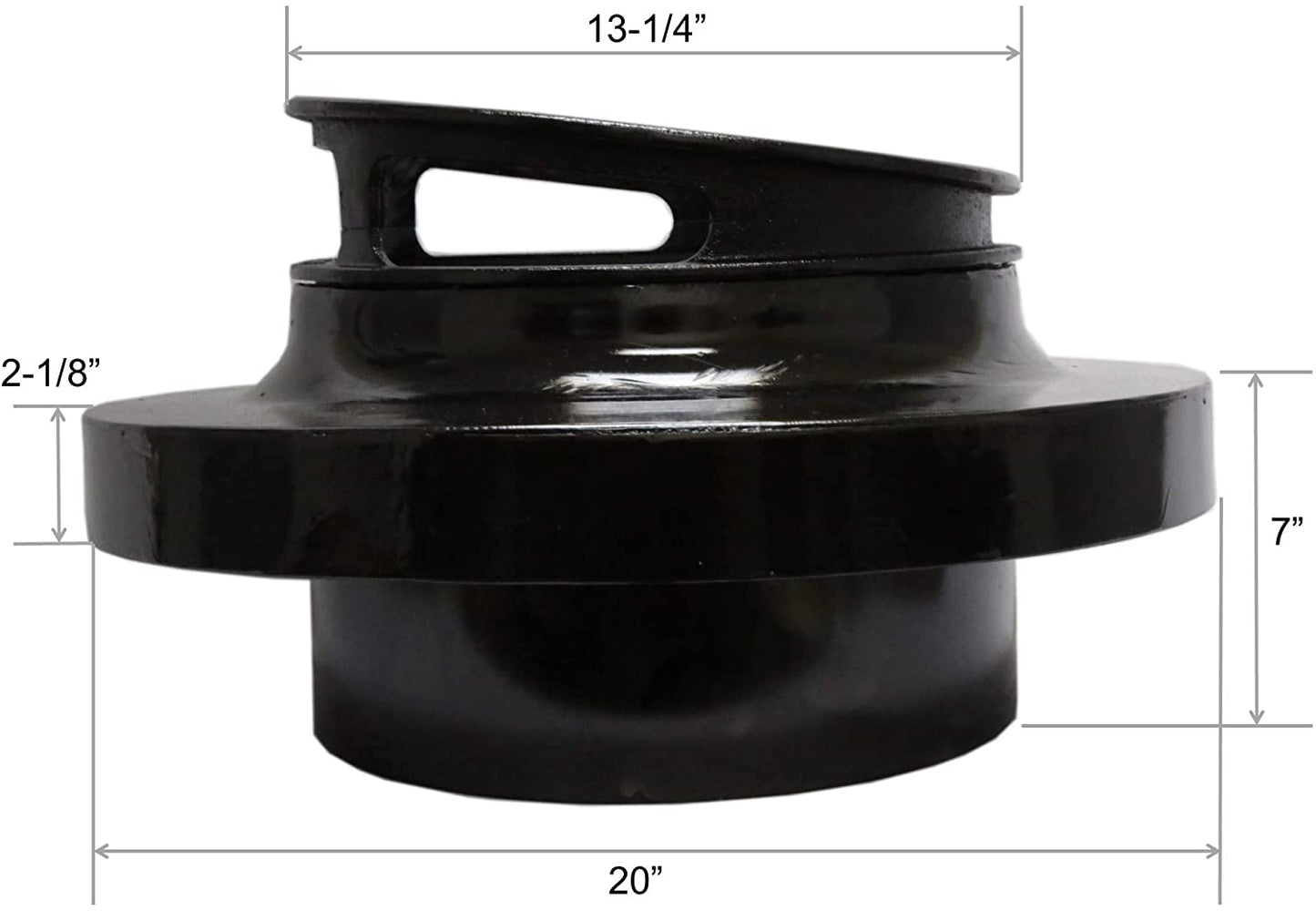 Leyso Chinese Wok Range Adapter/Reducer with 13-Inch Cast Iron Rim - Convert The Large Wok Well to Smaller Size (18" to 13")