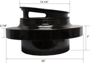 Leyso Chinese Wok Range Adapter/Reducer with 13-Inch Cast Iron Rim - Convert The Large Wok Well to Smaller Size (18" to 13")