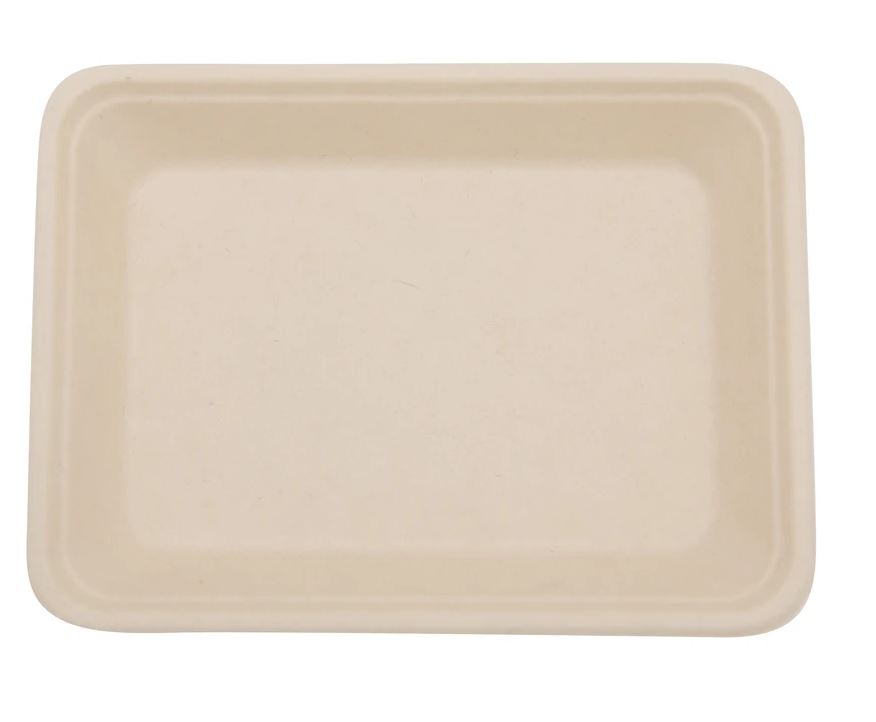 Total Papers 7.5” Eco-Friendly Compostable Wheat Straw Tray  (500 pcs)