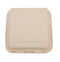 Total Papers 9”X9” Compostable Wheat Straw Hinged Lid Container (200 pcs)