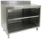 GSW Stainless Steel 4" Rear Upturn Enclosed Work Table Cabinet No Door 30"(W) x 36"(L) x 35"(H)