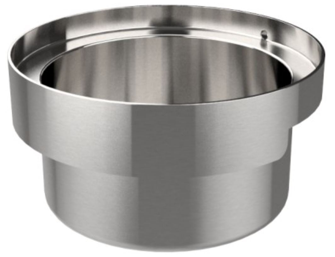 GSW PT-2317 Stainless Steel 8" Deep Soup Pot with 1-1/2" Drain Opening for Chinese Wok Range