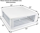 [Refurbished] GSW21-K08-CR-DF-20P GSW 20" White Powder Coated 4-Way Adjustable Metal Diffuser for Evaporative/Swamp Cooler (20"x20"x6")
