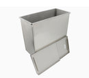 GSW Stainless Steel Commercial Flour Container with One Sliding Cover Storage Bin ETL Certified (12"x25"x27")