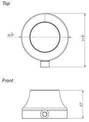 GSW WR-JBC10 Chinese Wok Range 20 Tips Speed Burner, 10" Diameter, 3/4" Gas Pipe Inlet
