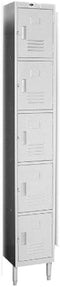 GSW 5 Doors Premium Steel Lockers - Ideal for Restaurant, School & Office (5 DR 16"D)