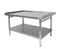 GSW All Stainless Steel Commercial Equipment Stand with 1" Upturn on 3 Sides, 1 Undershelf & Adjustable Bullet Feet, 30"W x 48"L x 24"H, NSF Approved