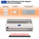 Awoco 24” Super Power 2 Speeds 800 CFM Commercial Indoor Air Curtain, CE Certified, 120V Unheated with Shutoff Delay Magnetic Switch for Swinging Doors