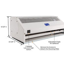 Awoco 24” Super Power 2 Speeds 800 CFM Commercial Indoor Air Curtain, CE Certified, 120V Unheated with Shutoff Delay Magnetic Switch for Swinging Doors