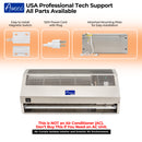 Awoco 24" Stainless Steel Super Power 2 Speeds 800 CFM Commercial Indoor Air Curtain, CE Certified, 120V Unheated with an Easy-Install Magnetic Door Switch