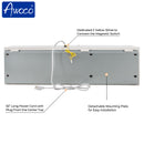 Awoco 72” Super Power 2 Speeds 2350 CFM Commercial Indoor Air Curtain, CE Certified, 120V Unheated with an Easy-Install Magnetic Switch