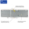 Awoco 60” Super Power 2 Speeds 2100 CFM Commercial Indoor Air Curtain, UL Certified, 120V Unheated with an Easy-Install Magnetic Switch