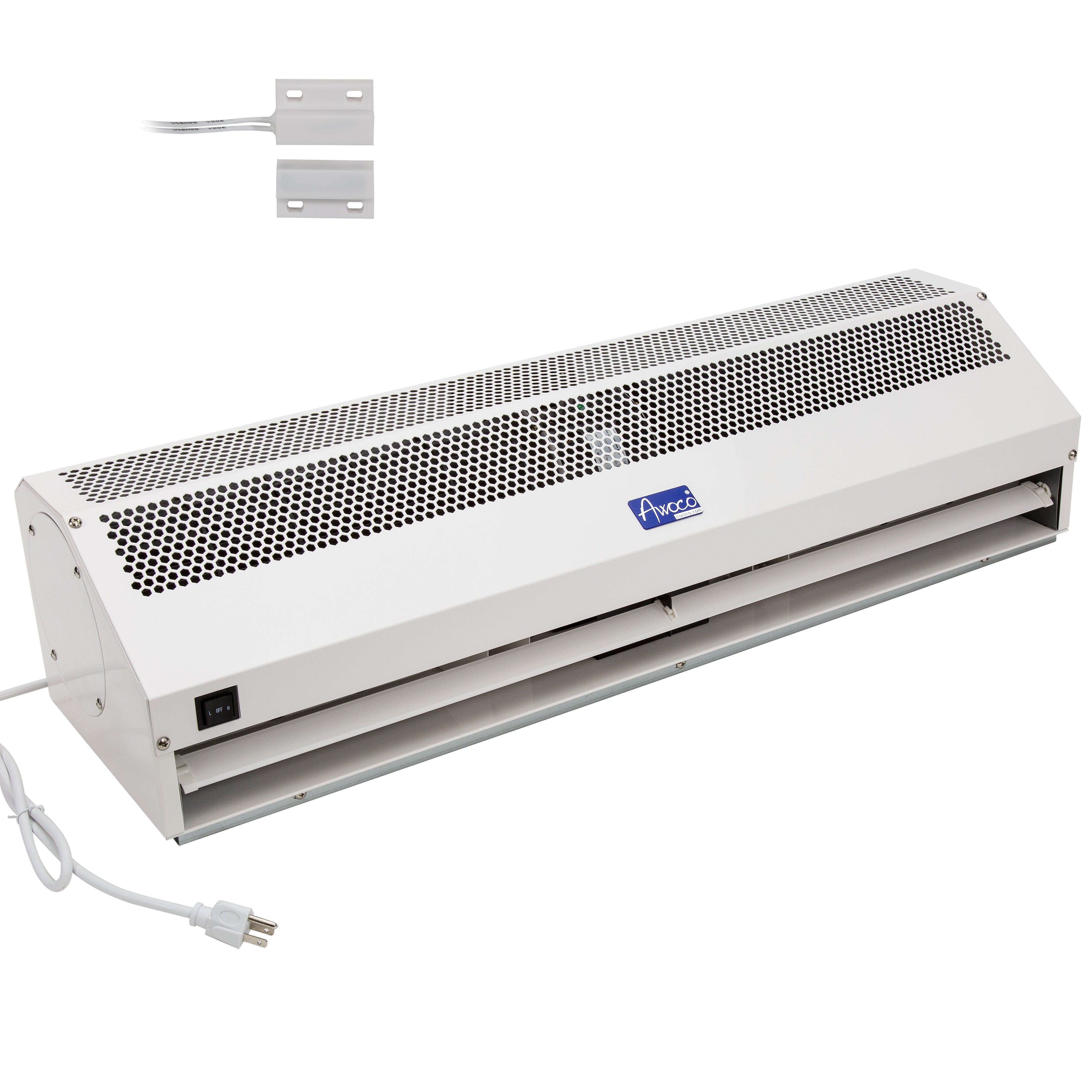 Awoco 48” Super Power 2 Speeds 1650 CFM Commercial Indoor Air Curtain, UL Certified, 120V Unheated with an Easy-Install Magnetic Switch