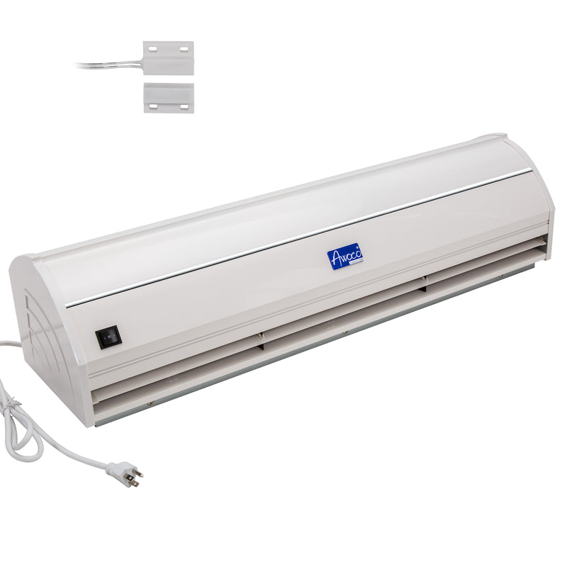 Awoco 48” Elegant 2 Speeds 1200 CFM Indoor Air Curtain, UL Certified, 120V Unheated with an Easy-Install Magnetic Door Switch