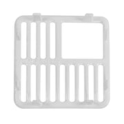 GSW FS-T3/4 Cast Iron Porcelain Floor Sink Top Grate with Ceramic Surface, 9-⅜” x 9-⅜” x 1-¼” - Perfect for Restaurant, Bar, Buffet (¾ Size)