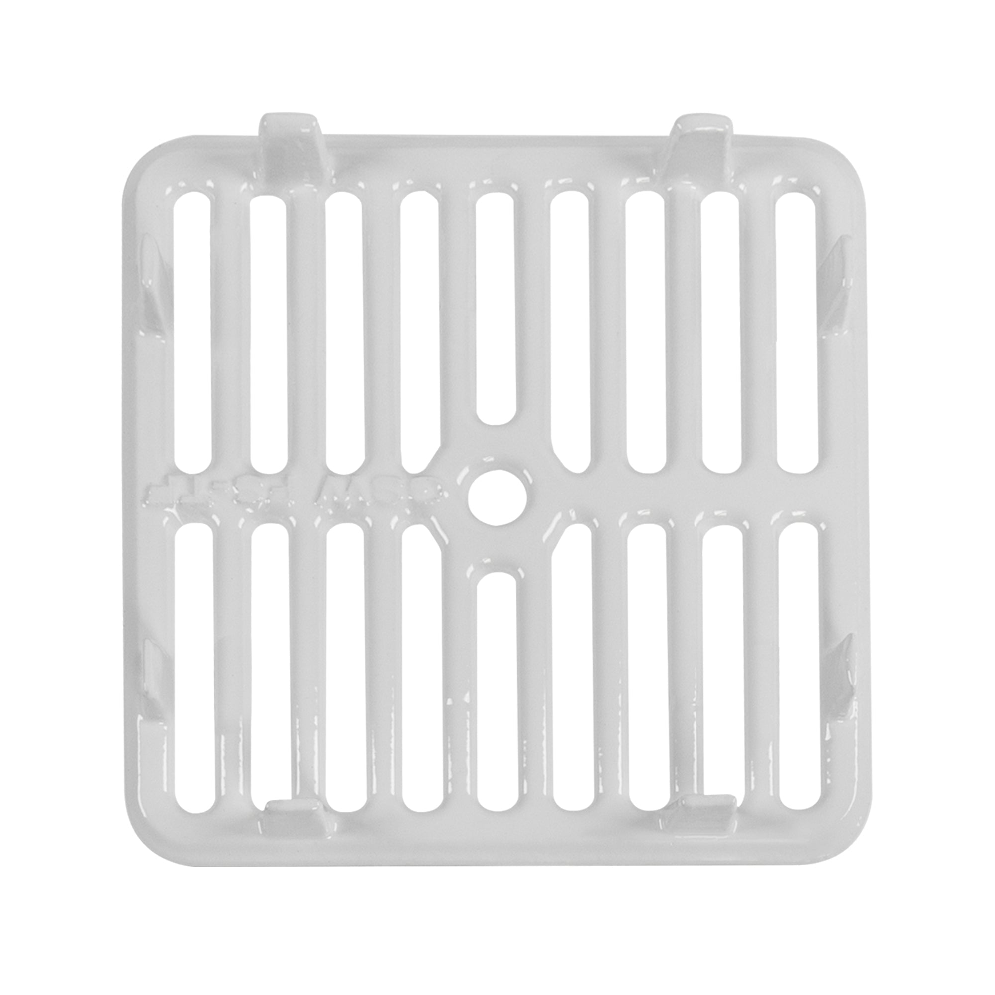 GSW Cast Iron Porcelain Floor Sink Top Grate with Ceramic Surface FS-TF, 9-⅜” x 9-⅜” x 1-¼” - Perfect for Restaurant, Bar, Buffet (Full Size)