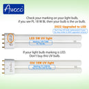 Awoco PL 18W BL UV Bulb for Wall Mount Sticky Fly Trap Lamp FT-1C18 and FT-1M18
