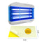 Awoco FT-3W45XL-LED 15 W Wall Mount Sticky Fly Trap Lamp XL 78” Extra Long Power Cord with 3 LED UV Lights for Capturing Flies, Mosquitoes, Moths and Flying Insects (Fly Trap XL + 6 Glue Boards)