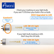 Awoco F15T8/BL368 15W Fluorescent UV Light Bulb for Wall Mount Sticky Fly Trap Lamp FT-3W45