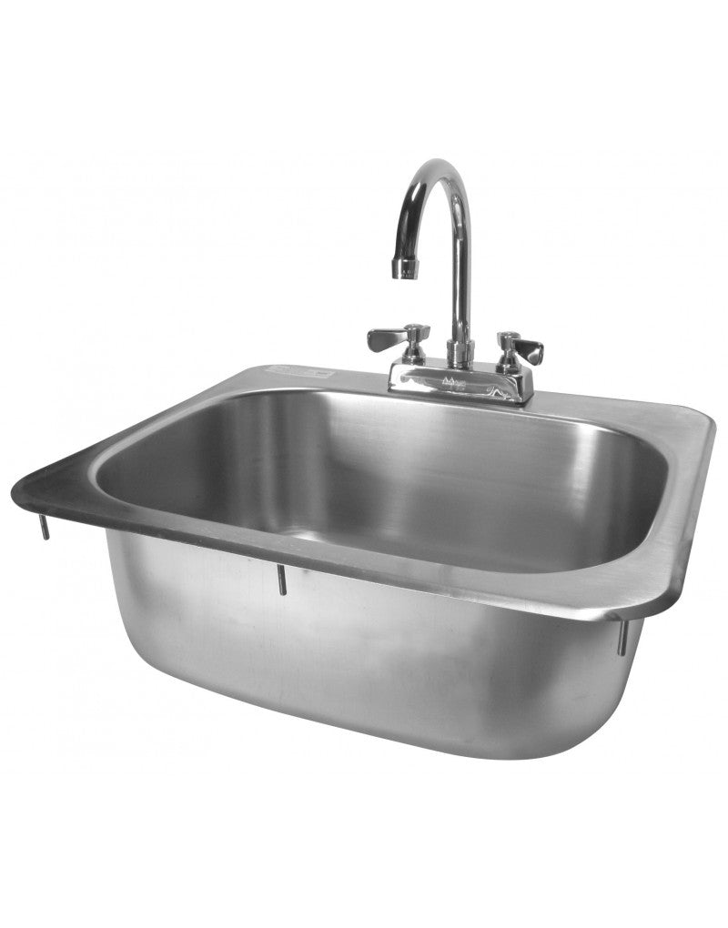 GSW Extra Wide Drop-In Hand Sink w/Lead Free Faucet & Strainer