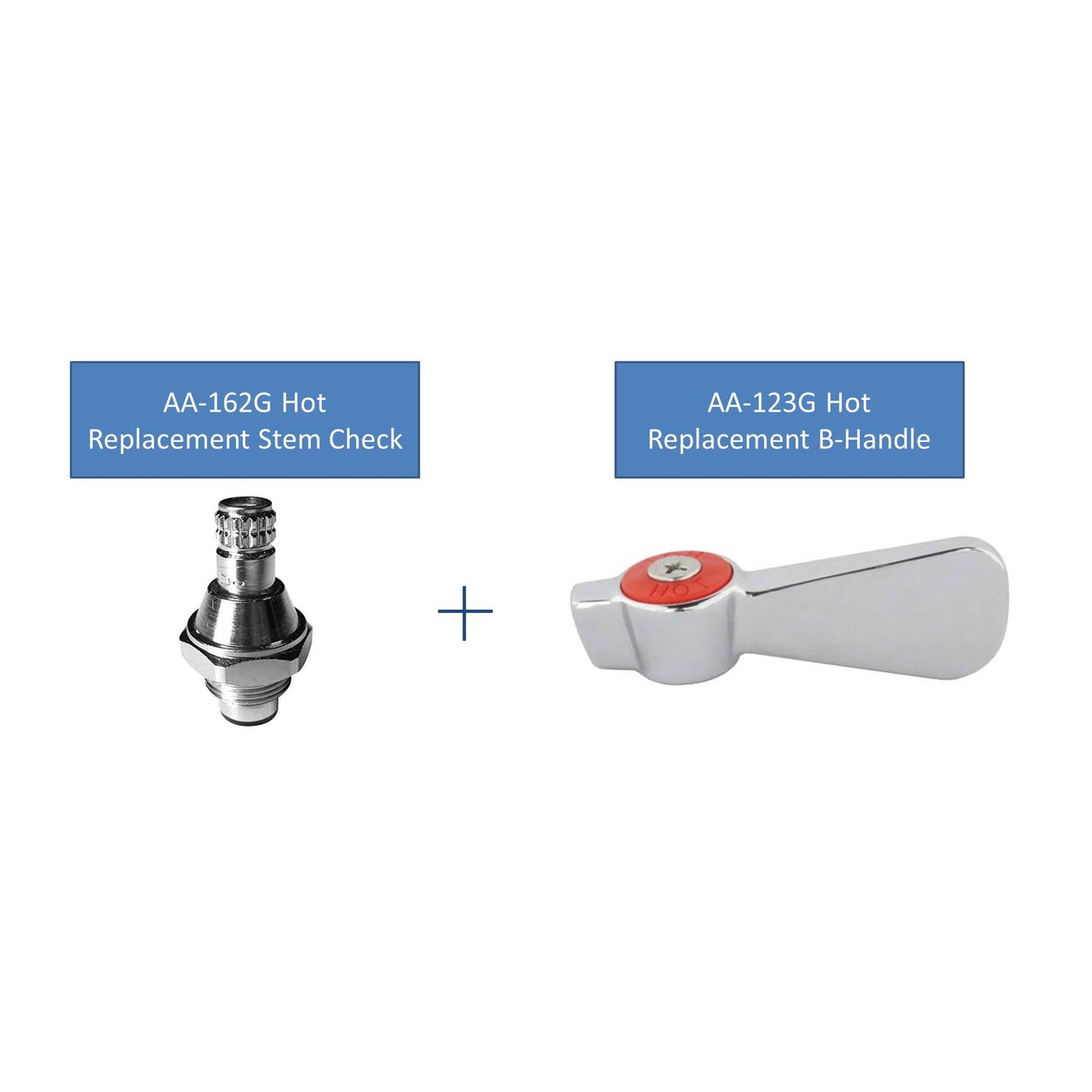 AA Faucet Replacement Stem Check for 4" Hand Sink Faucets