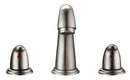 AA Faucet 3 Hole Widespread, Dual Handle, Brushed Nickel Stainless Steel Bathroom Faucet.