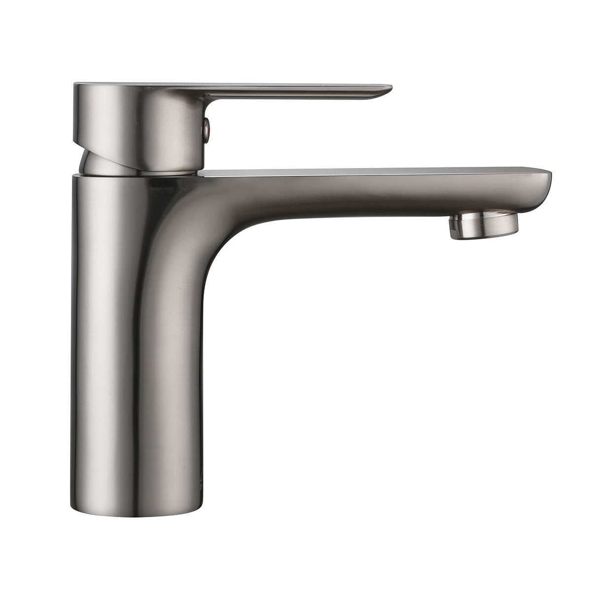 AA Faucet Single Hole, Single Swivel Handle, Brushed Nickel Stainless Steel Bathroom Faucet