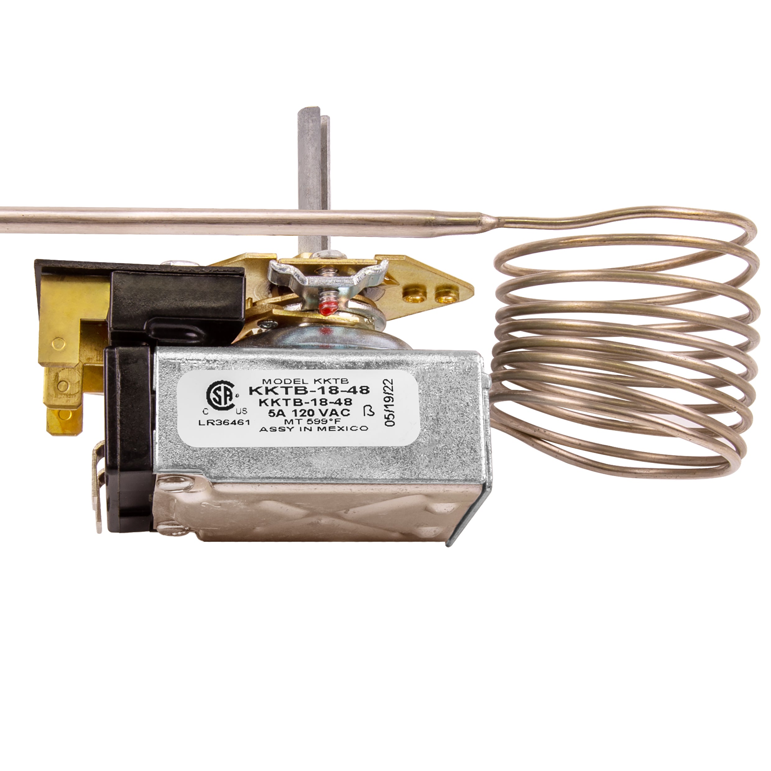 Robertshaw KKTB-18-48 Stove Oven Range Thermostat 5A 120VAC Max Temp 599°F for Awoco and Other GAS Range Stoves